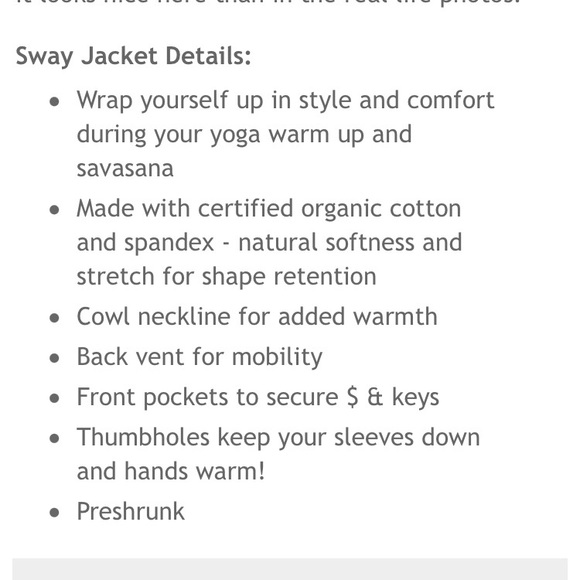 Lululemon Sway cowl-neck jacket, charcoal grey, size 4 - Picture 11 of 11